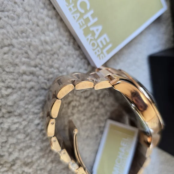 Michael Kors Rose Gold Watch with Crystal Accents - Picture 4 of 5